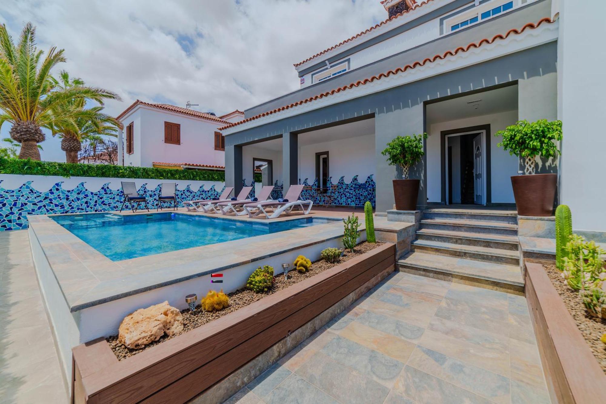 Villa De Marcos Alojamiento De Lujo Con Piscina Privada Арона Екстер'єр фото